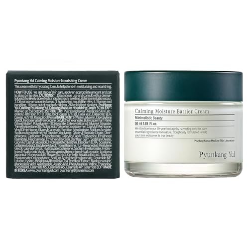Pyunkang Yul PKY Calming Moisture Nourishing Cream Instantly Soothes Sensitive Skin, Face Moisturizer for Healthy Skin Vitality with Collagen, Vegan, Korean Skincare (1.69 Fl. Oz, 50ml)