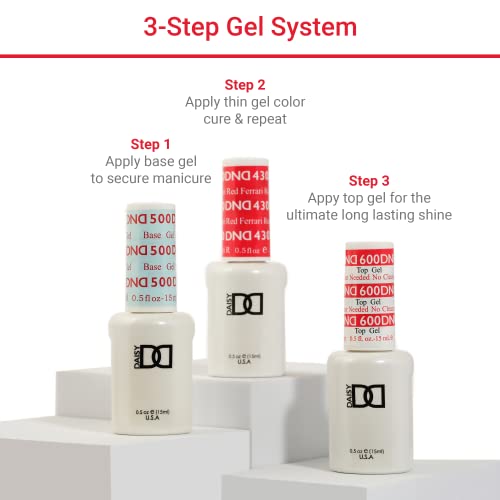 DND Gel Polish Set, Silver Collection, UV/LED GelPolish and Air Dry Nail Lacquer, Matching Chip-Free Polish Duo, 0.5 Fl Oz Each