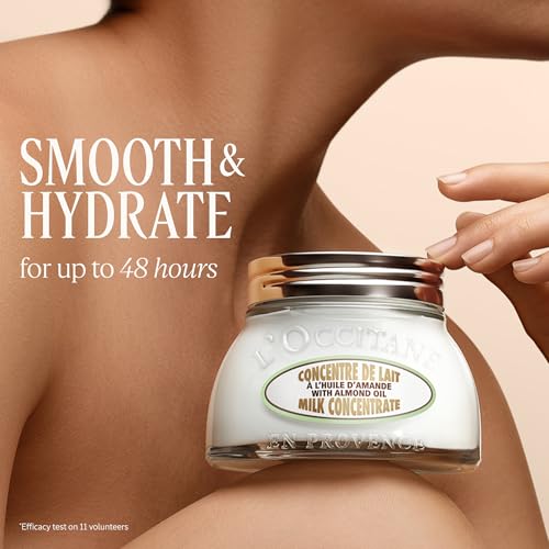 L'Occitane Almond Skin Softening Trio: Best Holiday Gift Set With Cleansing Almond Shower Oil Body Wash, Moisturizing AlmondMilk Concentrate, AlmondHand Cream