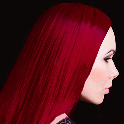 MANIC PANIC Classic Rock N Roll Red Semi Permanent Hair Color - Warm Medium Red Hair Dye for Women & Men That Lasts 4-6 Weeks - Vegan, Ammonia & Cruelty-Free - Create & Mix Custom Shades (4oz / 3pk)