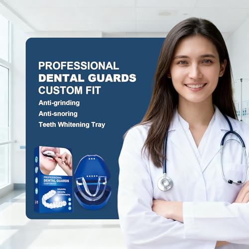 Mouth Guard for Grinding Teeth at Night,4 PCS Night Guards for Teeth Grinding,Teeth Grinding Mouth Guard for Sleep,Night Guard(One Size)
