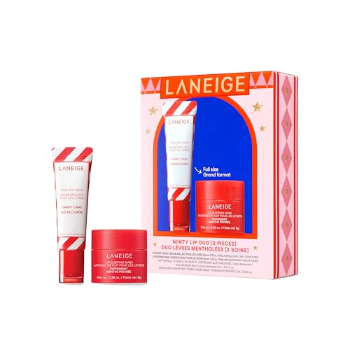 Laneige Skincare & Lip Care Holiday Gift Sets ? Lip Mask, Water Bank, Lip Glowy Balm ? Beauty Essentials for Gifting & Self-Care