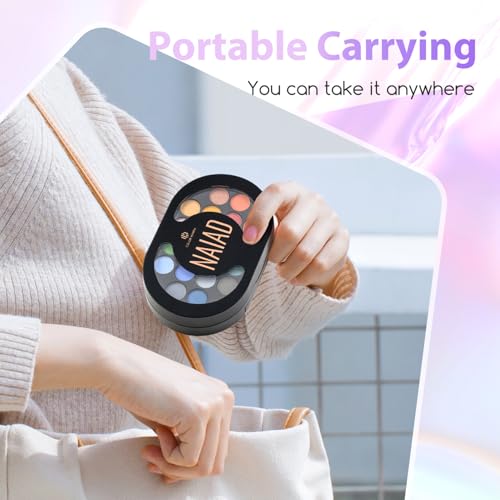 Color Nymph Travel Makeup Palette with Mulit-Colors Eyeshadows,Concealer, Body Glitter,Lip Glosses,Blush,Highlighter,Makeup Applicators And Mirror