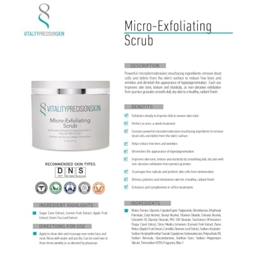 Vitality Precision Skin Micro-Exfoliating Scrub