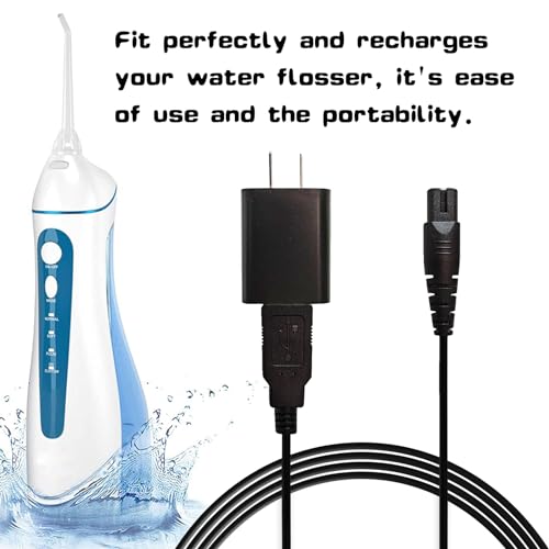Water Flosser Charger for Nicwell F5025 Charging Cable Replacement for COSLUS F5020E Oralfree Nicefeel Insmart Waterfloss USB Cord Plug in Adapter¡¦