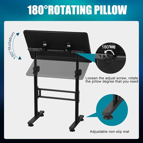 POARMEEY XXL Tattoo Arm Rest Stand Professional Tattoo Armrest with Large Soft Pillow and Adjustable Hight Angle for Studio