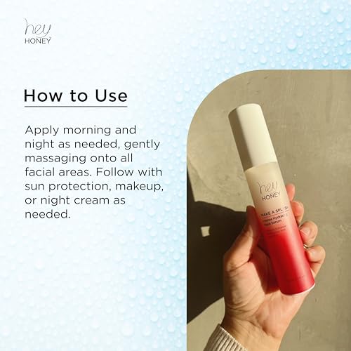 Hey Honey Skincare Make A Splash | Intense Hydrating Niacinamide Aqua Face Serum | Intense Hydration with Anti-aging Benefits | 1.5 Oz