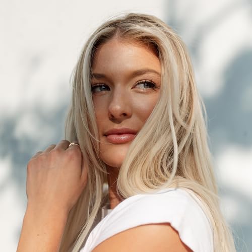 100% Real European Human Hair Keratin Bond Extensions 20" Rooted Blonde #10/20