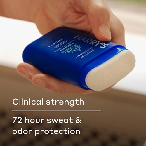 Harry's Extra-Strength Antiperspirant Deodorant, Sweat & Odor Control Antiperspirant for Men, Variety Pack - Stone, Redwood, Wildlands, 2.5 oz Pack of 3