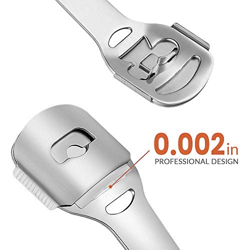 Codream Pedicure Callus Shaver Foot File Care Hard Skin Remover Callus Shaver Sets with Case, Foot File Heads & 10 Replacement Blade