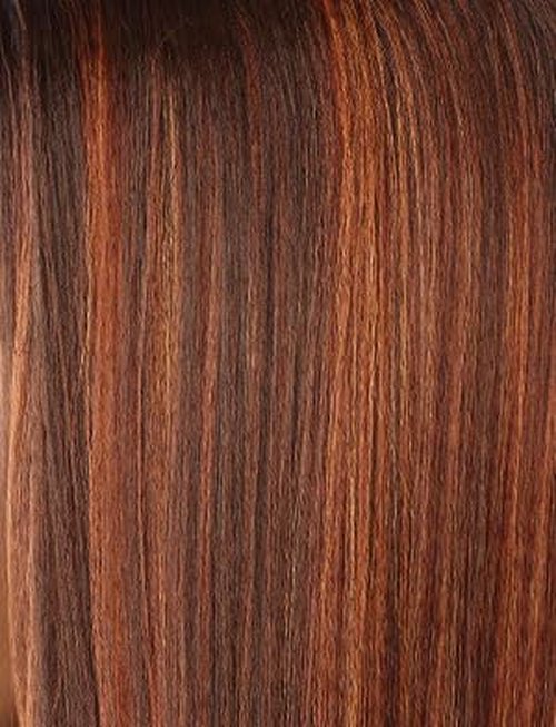 Sensationnel Butta Lace 90Sbangs Wigs - Unit 903 Glueless Wide Deep Part Synthetic Preplucked Hairline (BALAYAGECOPPER)