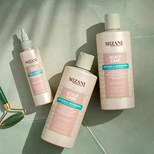 Mizani Scalp Care Dandruff Shampoo | Pyrithione Zinc | Cleanses Hair & Scalp | For Curly Hair | 16.9 Fl Oz