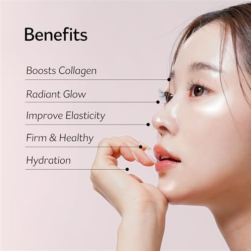 PESTLO Baby Collagen Glow Mask - Korean Peel Off Facial Mask Infused with Reallagen/T3 Vegan Collagen, Aginon, Volufiline for Hydrating, Firming, Glow, Glass Skin | Optional Overnight Use, 2.36 fl.oz