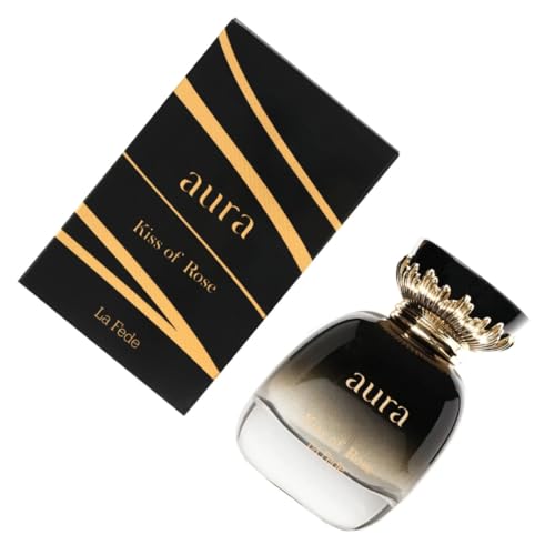 Aura Kiss Of Rose EDP 100ML (3.4 OZ), Feminine Fragrance, Long Lasting & Luxurious Scents of Arabia BY KHADLAJ
