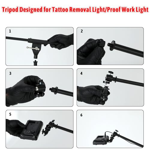 Only Tripod for Polarized LED Tattoo Work Light (Not Include Light)