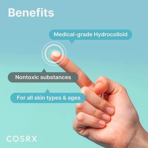 COSRX Acne Pimple Patch Absorbing Hydrocolloid Original 3 Size Patches for Blemishes and Zits Cover, Spot Stickers for Face and Body, Stocking Stuffers, Holiday Gifts, Gifts For Women (72)