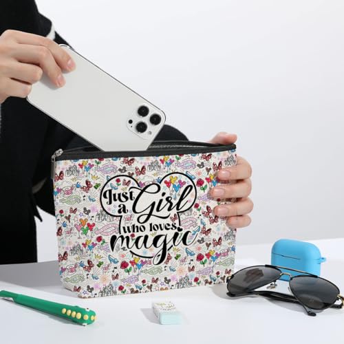 Cute Mouse Cartoon Movies Mouse Themed Gifts Magic Makeup Bag Graduation Nurse Mothers Day Birthday Animal Lovers Gifts for Girls Women Movie Gifts for Cartoon Lovers Best Friend Daughter Cosmetic Bag