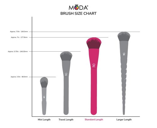MODA Pro Full Face 13-Piece Purple Makeup Brush Kit – Professional Face & Eye Brush Set with Travel Wrap