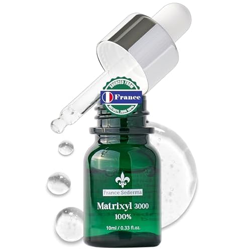 Matrixyl 3000 100% Serum Skincare ? Pure Peptide Complex Anti-Aging Facial Ampoule from France Sederma, Collagen Boosting Wrinkle Treatment, Perfect for Layering & DIY, 0.33 fl.oz (10ml)