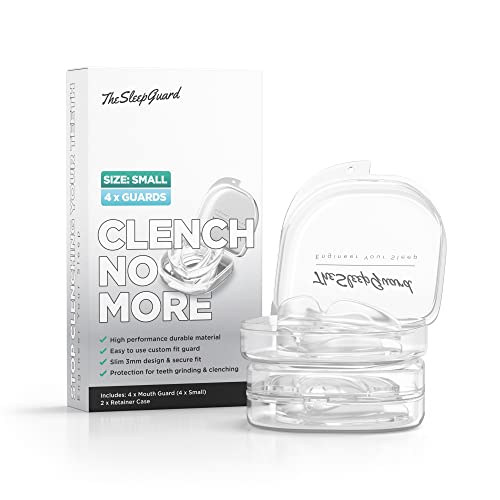 TheSleepGuard Mouth Guard for Clenching Teeth at Night [Pack of 4, Small Size - Women] ? Custom Night Guards for Teeth Grinding ? Nighttime Protection During Sleep for Adults