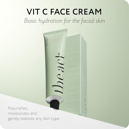 The Act Vitamin C Face Moisturizer Cream for Men and Women - Brightening & Hydrating | Anti-Aging Day Cream with Ceramides & Antioxidants for All Skin Types | Lightweight, Non-Greasy, Vegan 2 Fl Oz