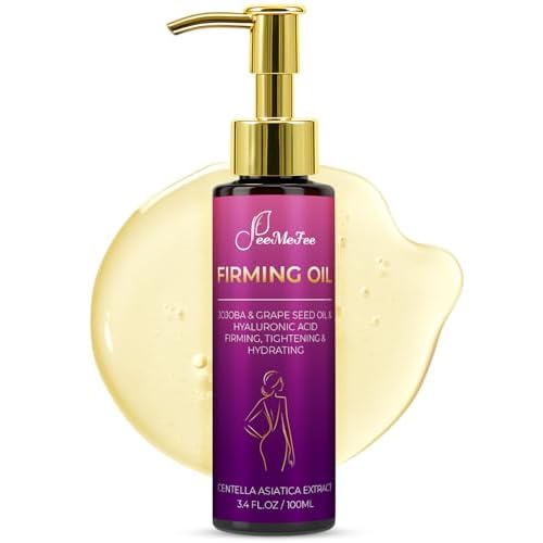 Body Firming Oil, 3.4 FL OZ Body Oil After Shower ? With 790,000ppm Tightening Oil(Grape Seed Jojoba Sweet Almond) &10,000ppm Hyaluronic Acid ? Fast-Absorbing For Hydrating Full Body, Lavender