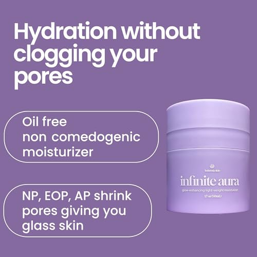 Glow Serum & Infinite Aura Moisturizer Bundle - THD Vitamin C Face Serum + Ceramide & Hyaluronic Barrier Repair Cream with Copper Peptide, 1 fl oz + 1.7 fl oz