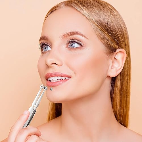 DJCIW Multi-Purpose Piercing Clamp Tool,Piercing Removal Tool-Perfect to Change and Remove Cartilage,Lip and Nose Jewelry Remove Ball Back Earrings