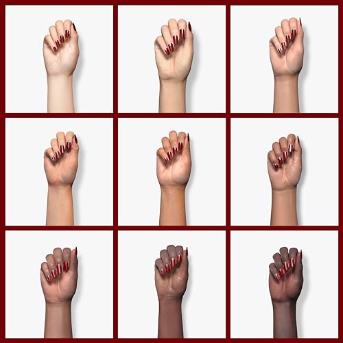 AILLSA Dip Powder Wine Red for Valentine's Day, Red Dip Powder Nail 1 Oz Burgundy Nail Dipping Powder French Nail Art for Starter Manicure Salon DIY at Home, Fall Winter Dip Powder Colors for Women