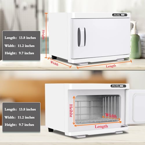 Hot Towel Warmer Cabinet 8L Towel Caddy for use in Facial Spas Salons and Home Use with Essential Oil Spot White