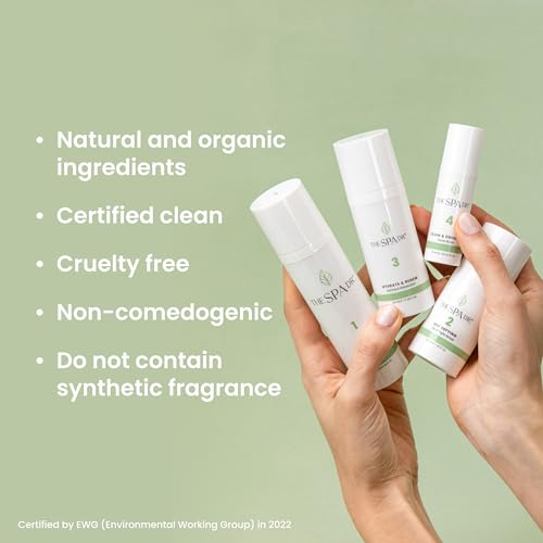 The Spa Dr. 4-Step Facial Kit for Women - 30 Day Supply Skin Care Kit - Anti Agin Facial Kit - Organic Skin Care - Perfectly pH Balanced