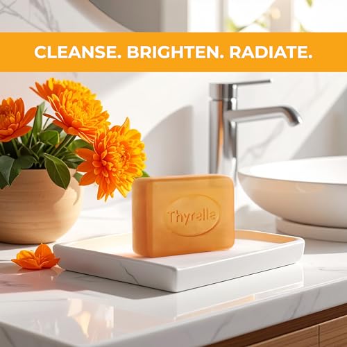 Kojic Acid and Turmeric Soap (3.5 oz) I Kojic Acid Soap for Body and Face I Turmeric soap bar with Panthenol, Vitamin C, Vitamin E and Prebiotics