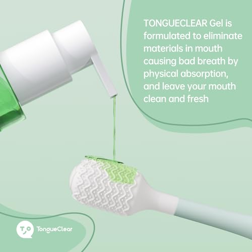 Tongue Cleaner Gel | Fresh Mint Tongue Cleaning Paste | Bad Breath and Halitosis | Mouth Odor Eliminator | Use with Tongue Brushes & Scrapers (2 Pack)¡¦