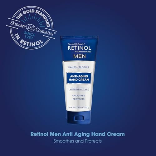 Retinol Anti-Aging Hand Cream ? The Original Retinol Brand For Younger Looking Hands ?Rich, Velvety Hand Cream Conditions & Protects Skin, Nails & Cuticles (Men's)