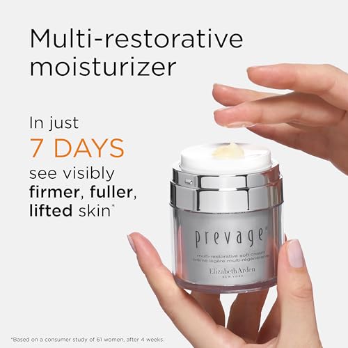 Elizabeth Arden PREVAGE Lightweight Multi-Restorative Soft Cream, Hydrating, 1.7 Fl Oz (Pack of 1)
