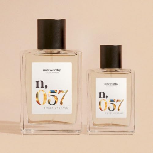 Noteworthy n,057 Sweet Embrace Eau De Parfum ? Vanilla, Passionfruit, Tonka Bean | Sophisticated, Warm Fragrance for Any Occasion | Long-lasting Unisex Perfume for Women & Men (100ml)