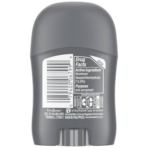 Dove Men+Care Clean Comfort Antiperspirant, 36-Pack ??Men¡¯s Mini Deodorant, Travel Size, Bulk, 72H Protection, 0.5 Oz Ea