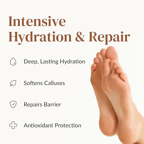 Epielle Hydrating Foot Masks 6 Pairs, Deep Moisturizing Socks for Dry Feet & Cracked Heels, Relieve and Soften with Shea Butter & Jojoba Oil, Korean Skin Care, Spa Set, Self Care Gifts for Women