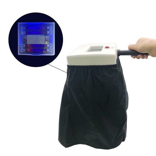 Eagou Diary Woods Lamp Skin Analyzer,Magnifying Handle Woods-Lamp,UV Light for Facial Skin Analyze Facial Detector with Black Shade Cloth
