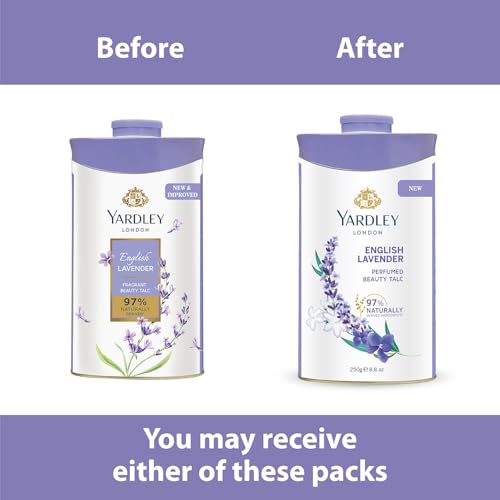Yardley English Lavender Perfumed Talc | 250g (8.81 Ounce) | Pack of 1