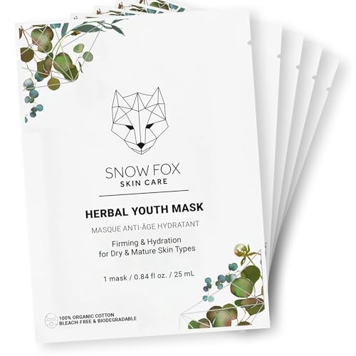 Snow Fox Herbal Youth Mask with Elasticity Production and Collagen Boost, 5-Pack