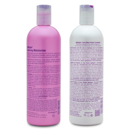 Aphogee Hair Care Double Bundle ? Two-Step Protein Treatment (16 fl oz) & Balancing Moisturizer (16 fl oz)