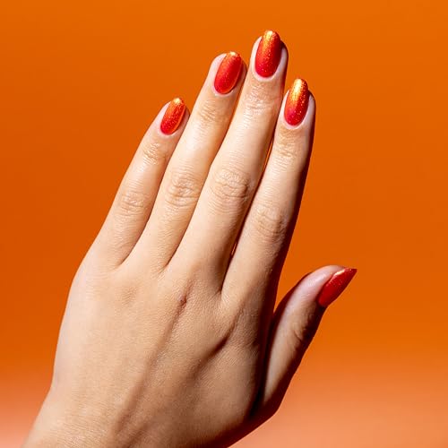 Orly Melting Point Nail Polish Collection | GoldenOrange Shimmer | Long-Wearing, Full Coverage Formula with Gripper Cap | Vegan & Cruelty-Free (Erupt To No Good)