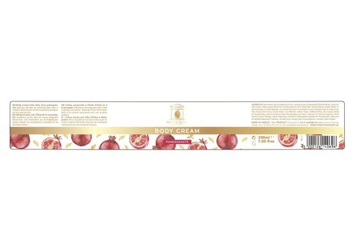 The Olive Temple Nourishing Body Cream with Olive Oil and Pomegranate Extract, Hydrating Formula for Luxurious Feel - 7.05 fl oz