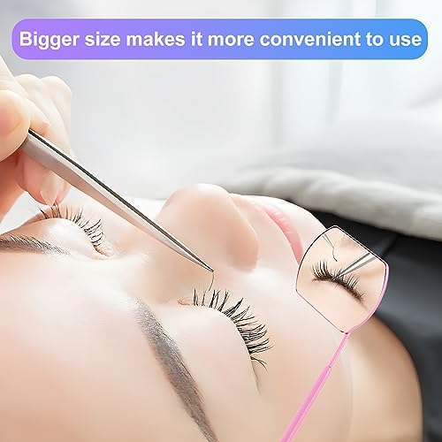 TBWHL Heart-Shaped Travel Handheld Mirror, Cosmetic Hand Looking Glass with Handle Hand Held for Shaving Single-Sided Portable Travel Vanity Mirror Men & Women (Lash Mirror & Heart Mirror, 2)