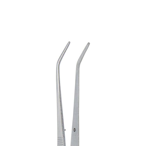 Stainless Steel Tweezers, with Curved Serrated Tip Multipurpose Tweezers Sewing Machine Tweezers Forceps for Craft Repairing (1)