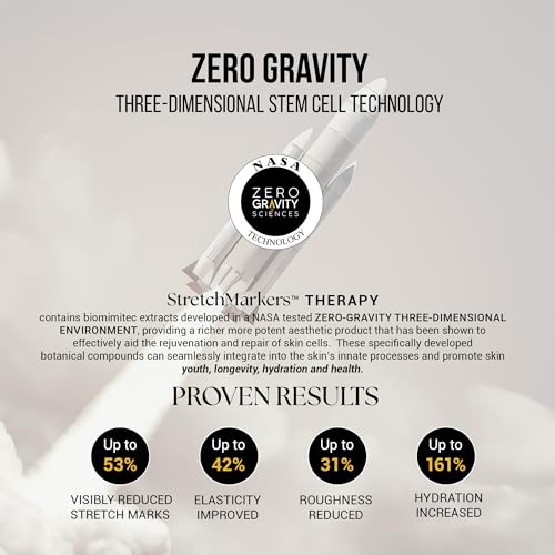 StretchMarkers Therapy Stretch Mark Cream ? Visibly Reduces and Treats, Stretch Marks Removal with Retinol, Hyaluronic Acid, Bioactive Peptides & 3D Stem Cell Technology, 1 fl oz