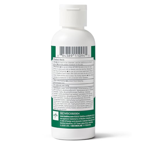 Medline Remedy Clinical Shampoo & Body Wash, Gentle Cleansing Formula, 4 oz., Moisturizing and Soothing, Pack of 48