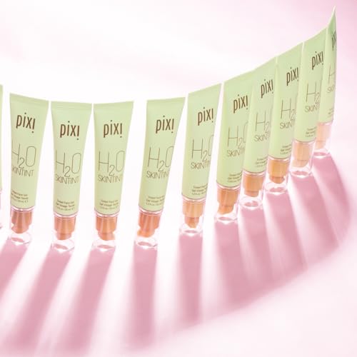 Pixi H2O SkinTint | Tinted Gel Moisturizer | Lightweight, Hydrating & Water-Resistant | Evens Tone & Reduces Redness | Vanilla | 1.2 fl oz/35 ml