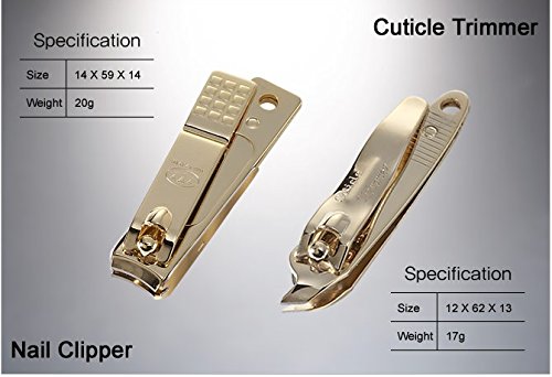 Korean Nail Clippers! World No. 1. Three Seven (777) Travel Manicure Grooming Kit Nail Clipper Set MADE IN KOREA, SINCE 1975. (5300WG)